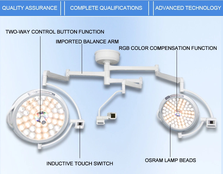 Medical Equipment Hospital Device Patient Use Double Head LED Operating Lamp Hospital Surgical Lights