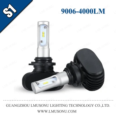 Lmusonu S1 9006 LED-Scheinwerfer, Kfz-High-Low-Scheinwerfer, 35 W, 4000 lm, Auto-LED-Scheinwerferlampen